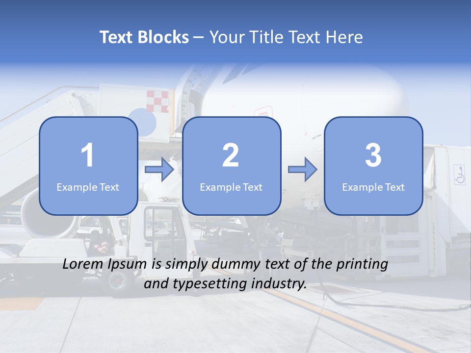 Modern Transportation Airbus PowerPoint Template