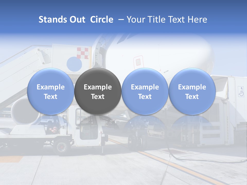 Modern Transportation Airbus PowerPoint Template