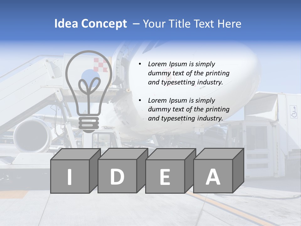 Modern Transportation Airbus PowerPoint Template