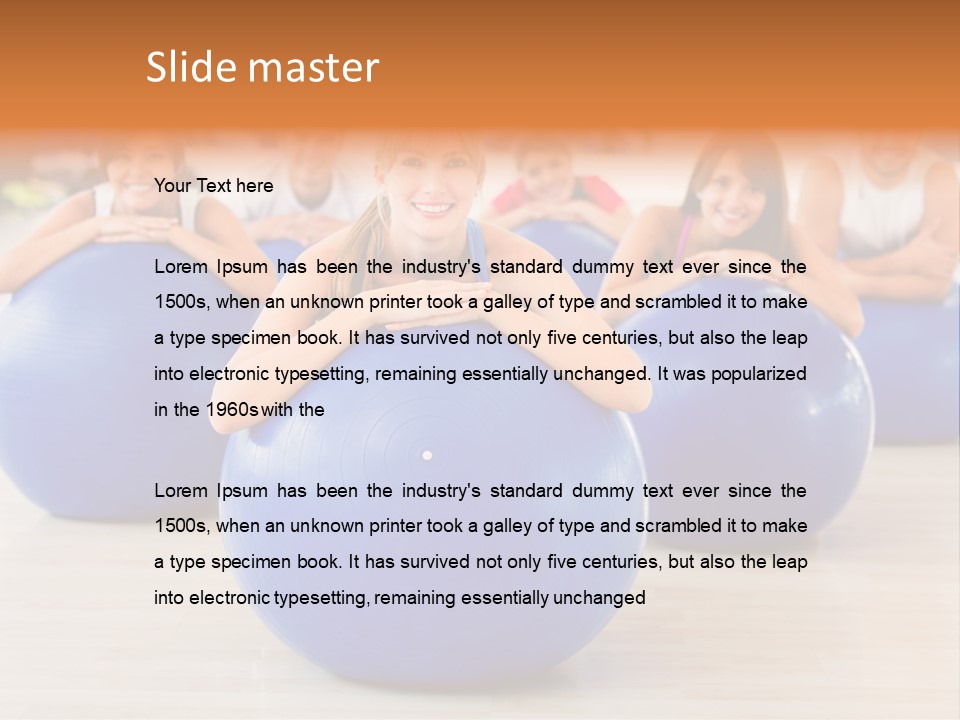 Sportswear Person Workout PowerPoint Template