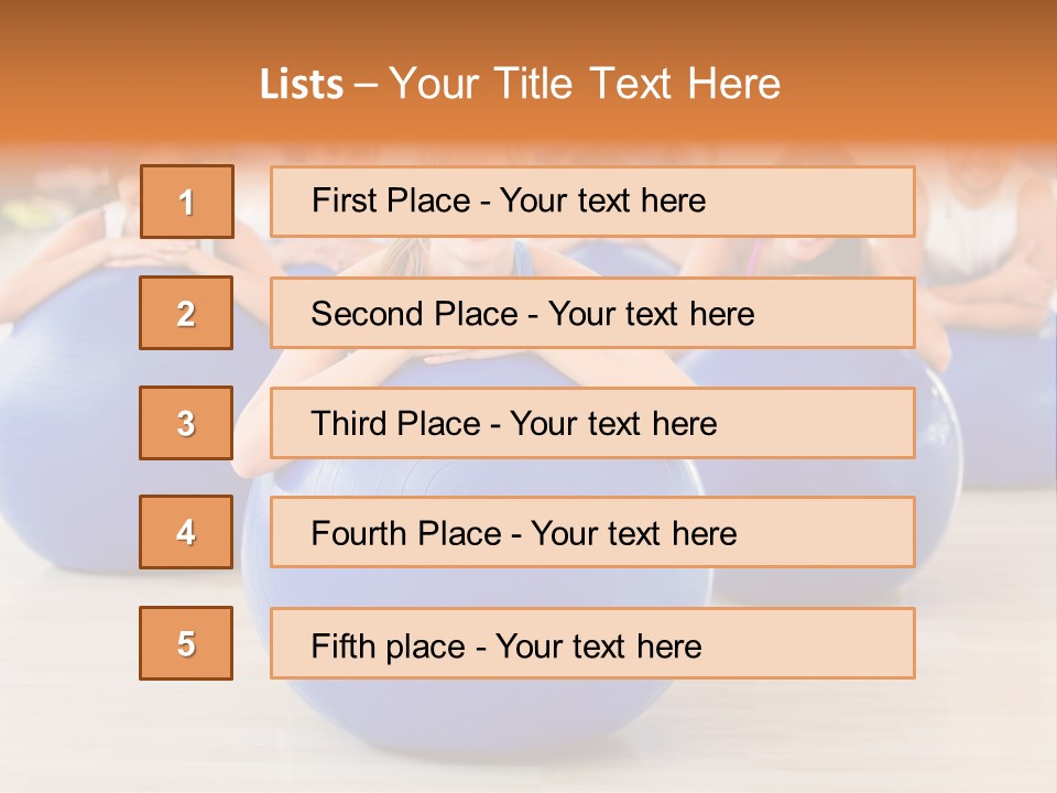 Sportswear Person Workout PowerPoint Template