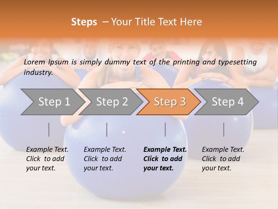Sportswear Person Workout PowerPoint Template