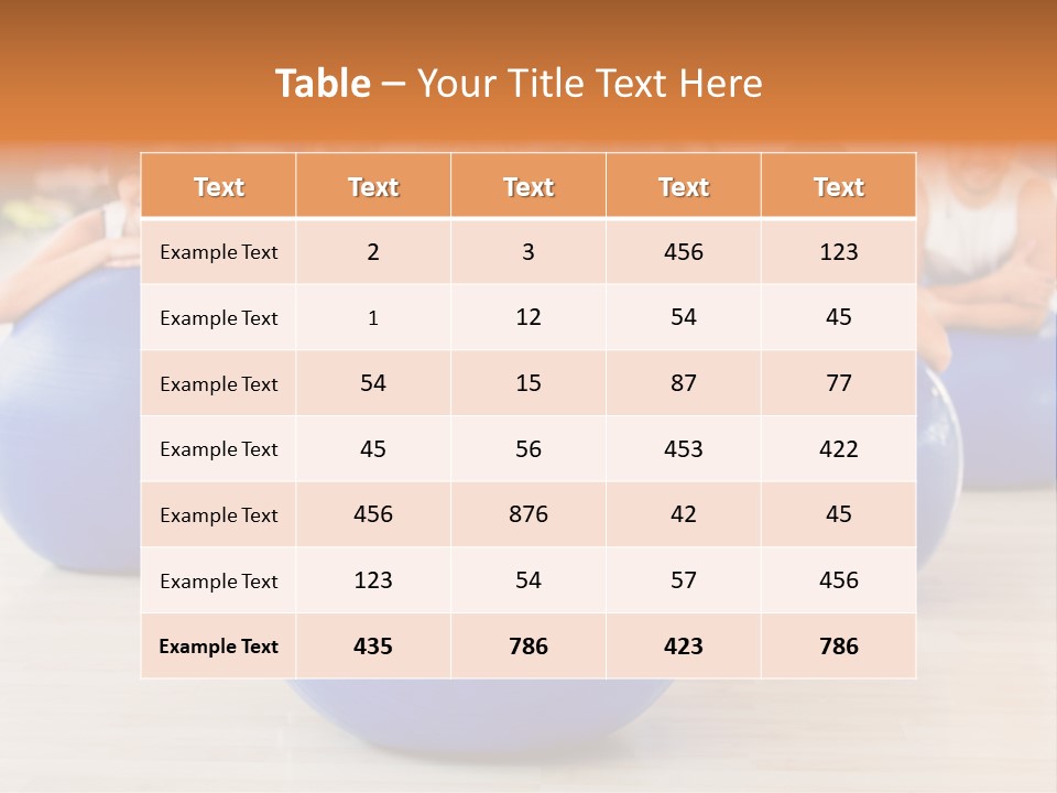 Sportswear Person Workout PowerPoint Template