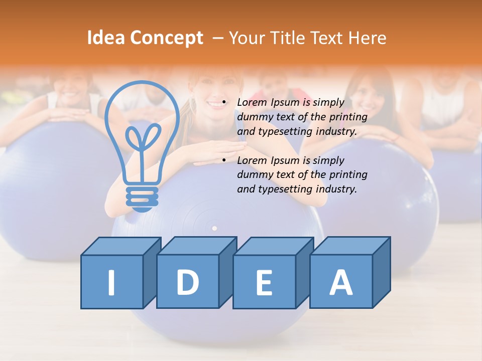 Sportswear Person Workout PowerPoint Template