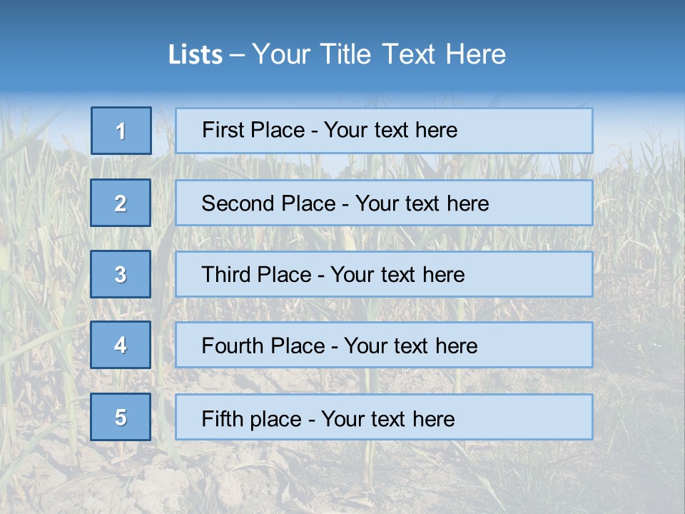 Agriculture Farming Drought PowerPoint Template