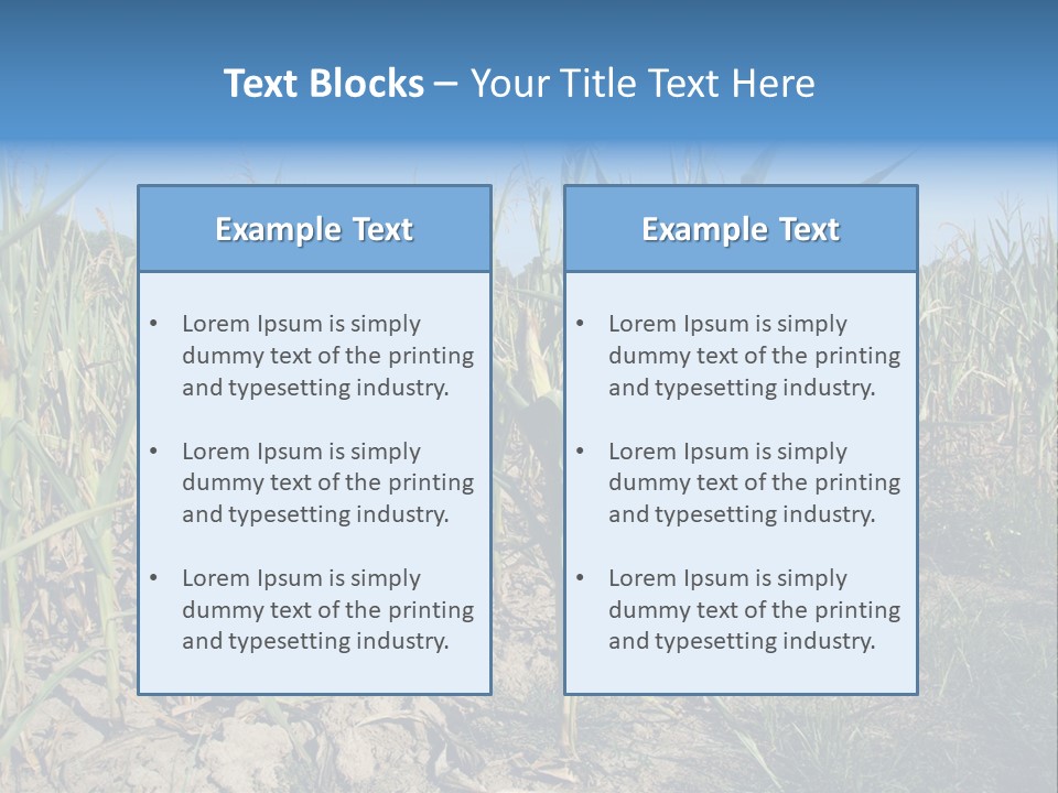 Agriculture Farming Drought PowerPoint Template