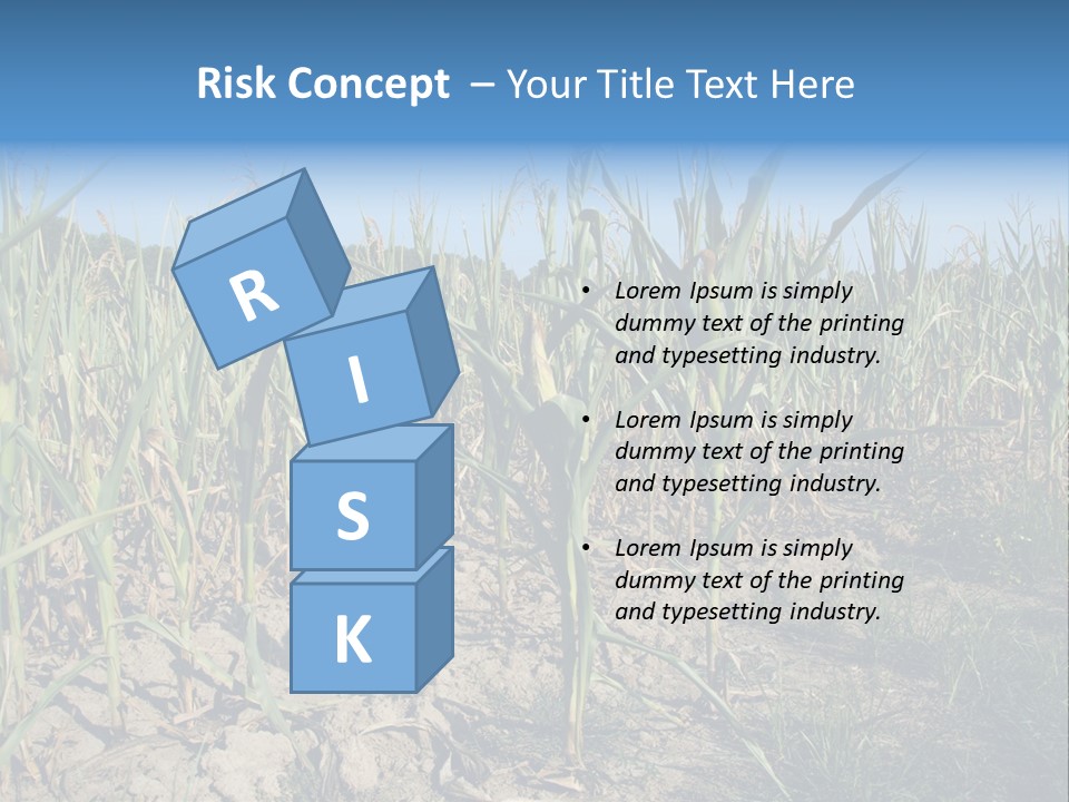 Agriculture Farming Drought PowerPoint Template