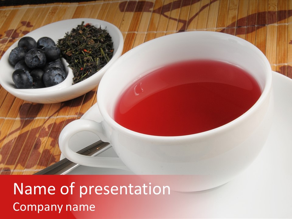 Tea Organic Dish PowerPoint Template