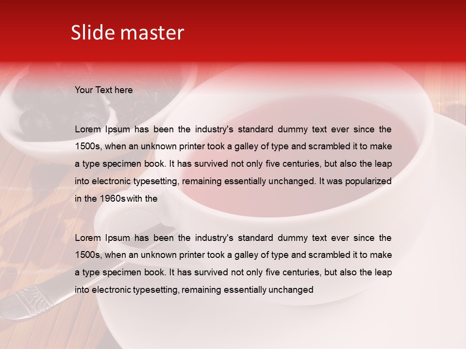 Tea Organic Dish PowerPoint Template