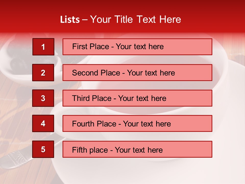 Tea Organic Dish PowerPoint Template