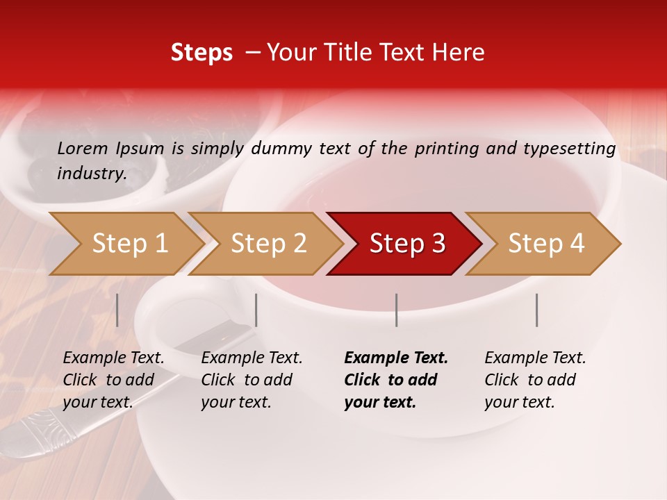 Tea Organic Dish PowerPoint Template
