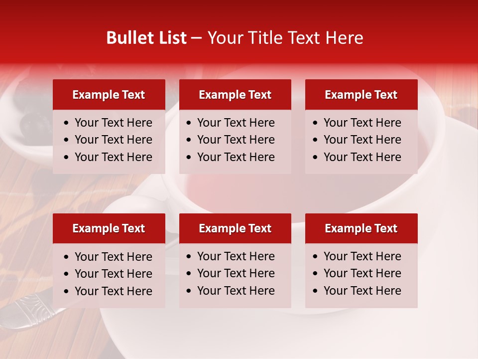 Tea Organic Dish PowerPoint Template