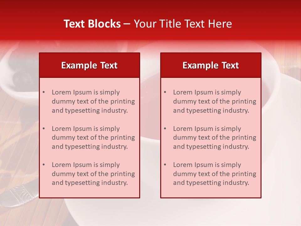 Tea Organic Dish PowerPoint Template