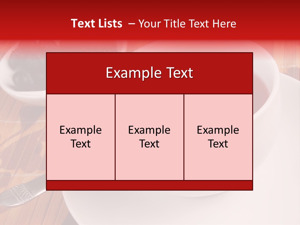 Tea Organic Dish PowerPoint Template