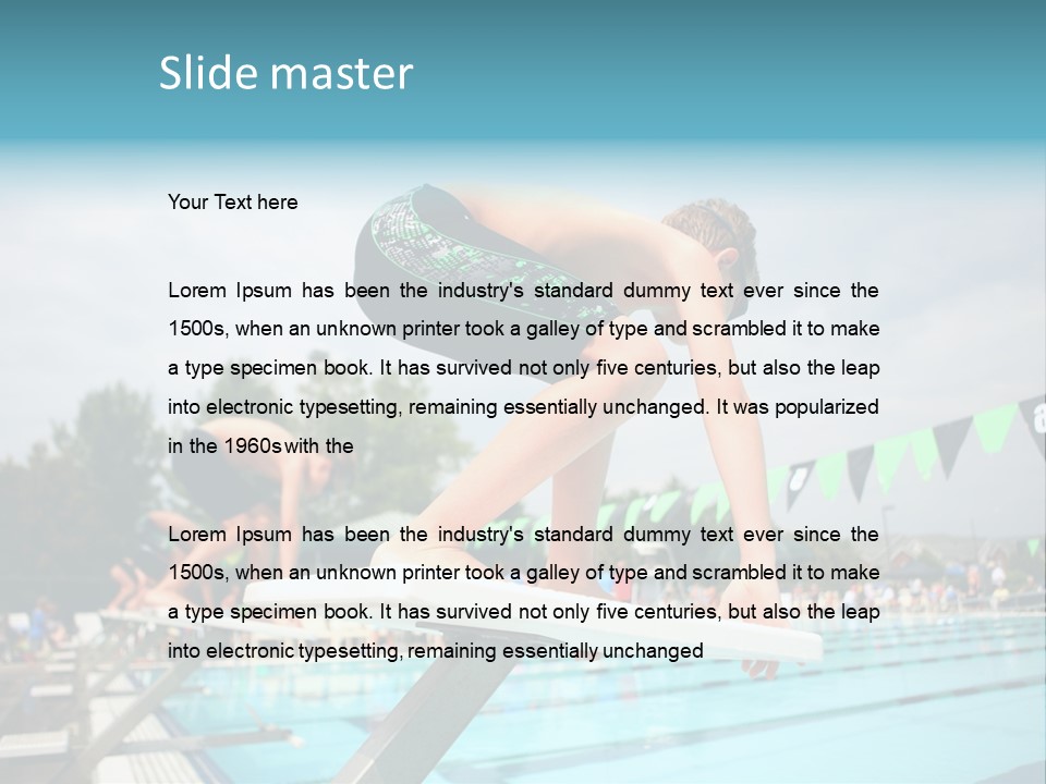 Fitness Activity Aquatics PowerPoint Template