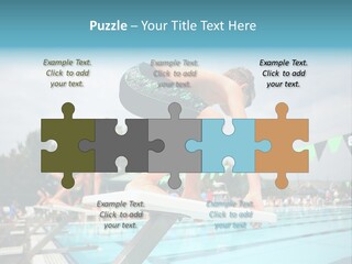 Fitness Activity Aquatics PowerPoint Template