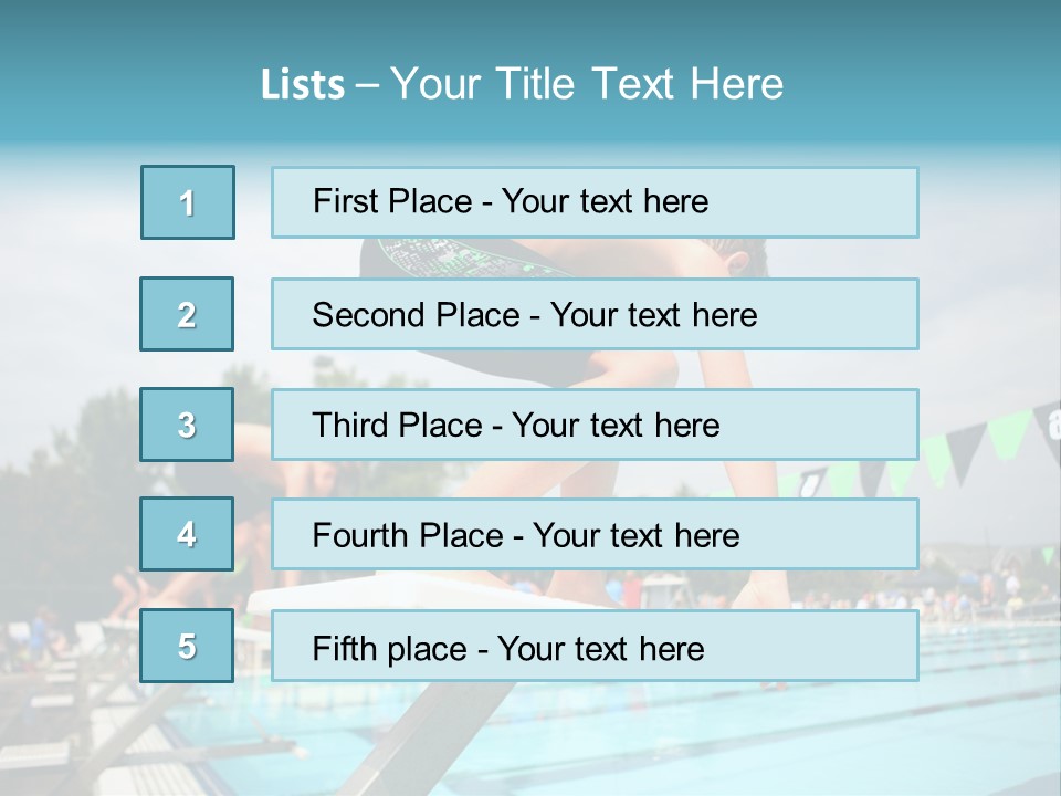 Fitness Activity Aquatics PowerPoint Template