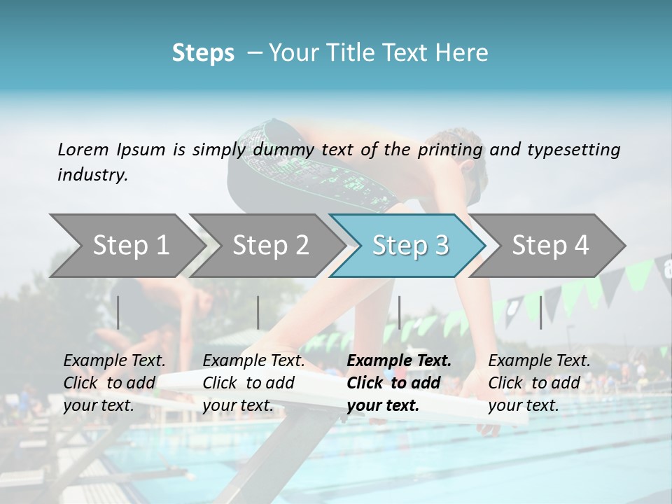 Fitness Activity Aquatics PowerPoint Template