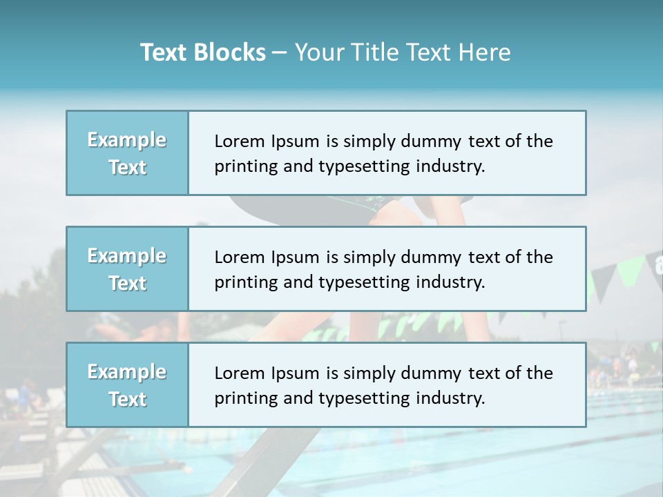 Fitness Activity Aquatics PowerPoint Template