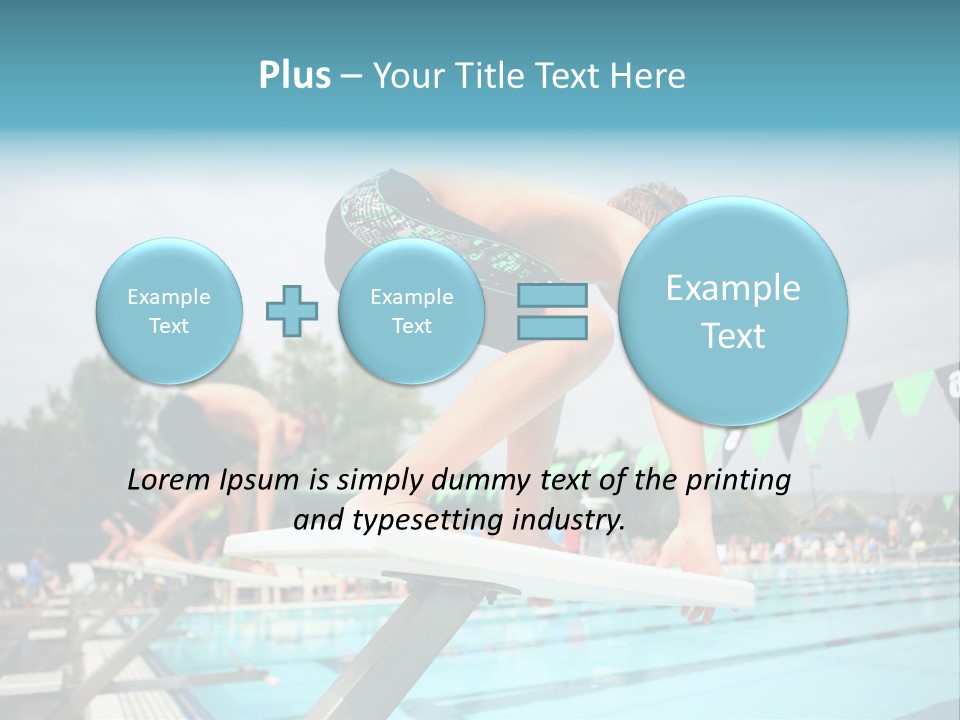 Fitness Activity Aquatics PowerPoint Template
