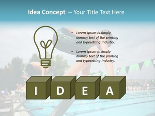 Fitness Activity Aquatics PowerPoint Template