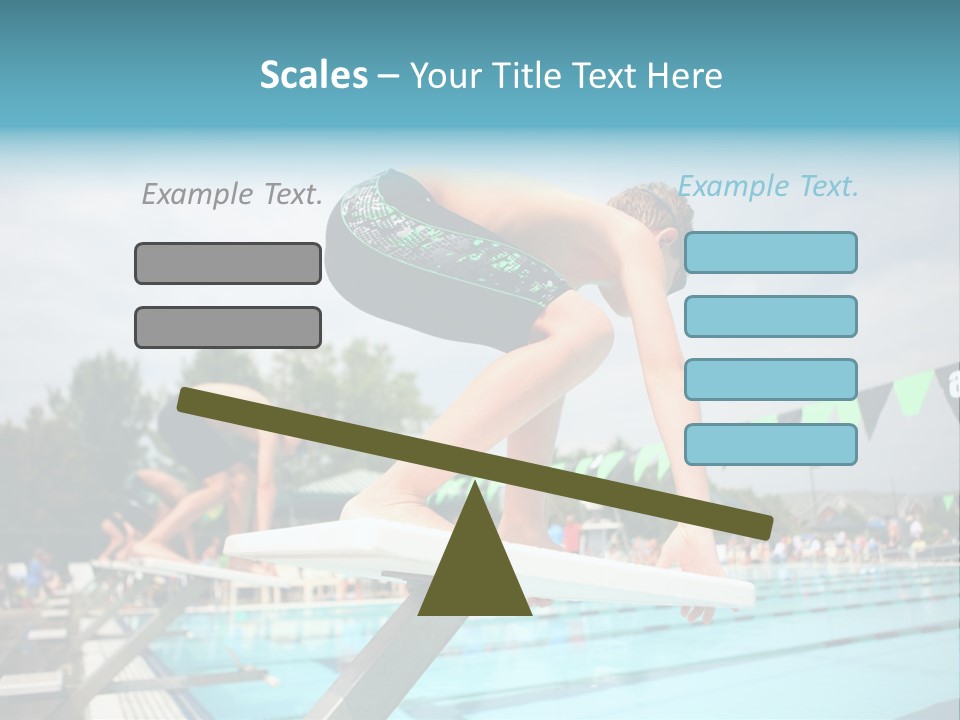 Fitness Activity Aquatics PowerPoint Template