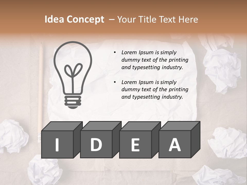 Color Writers Idea PowerPoint Template