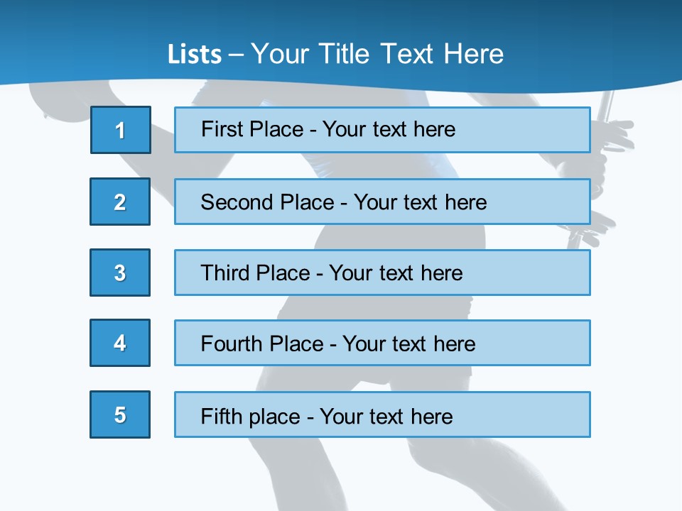 Profile Standing Young PowerPoint Template