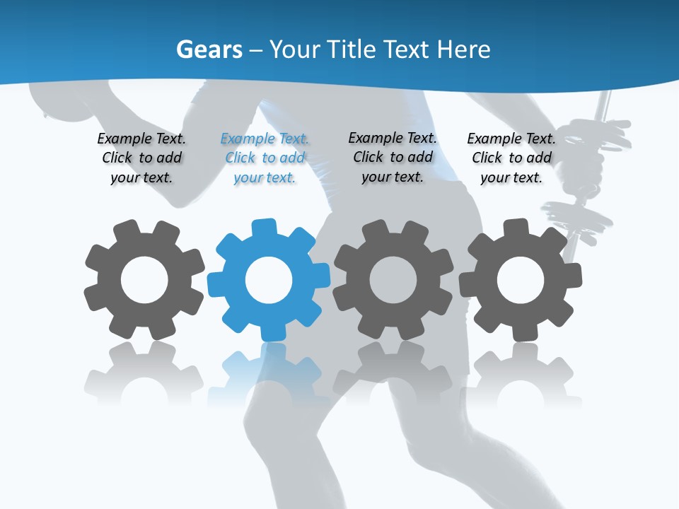 Profile Standing Young PowerPoint Template