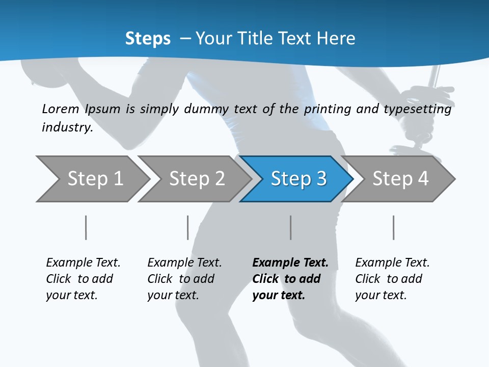 Profile Standing Young PowerPoint Template