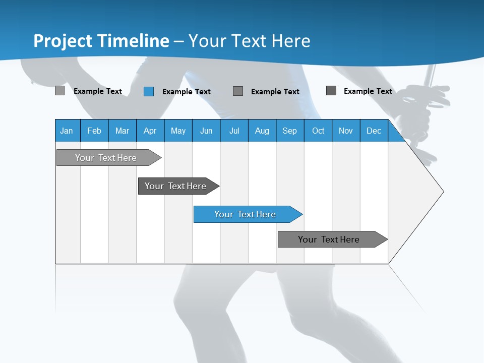 Profile Standing Young PowerPoint Template