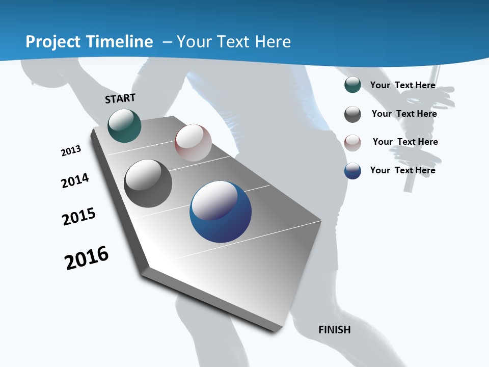 Profile Standing Young PowerPoint Template