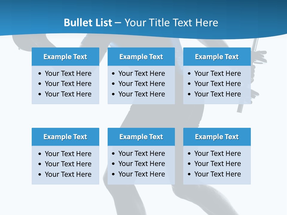 Profile Standing Young PowerPoint Template