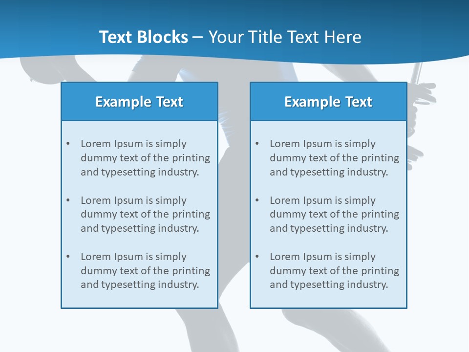 Profile Standing Young PowerPoint Template