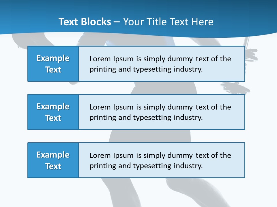 Profile Standing Young PowerPoint Template