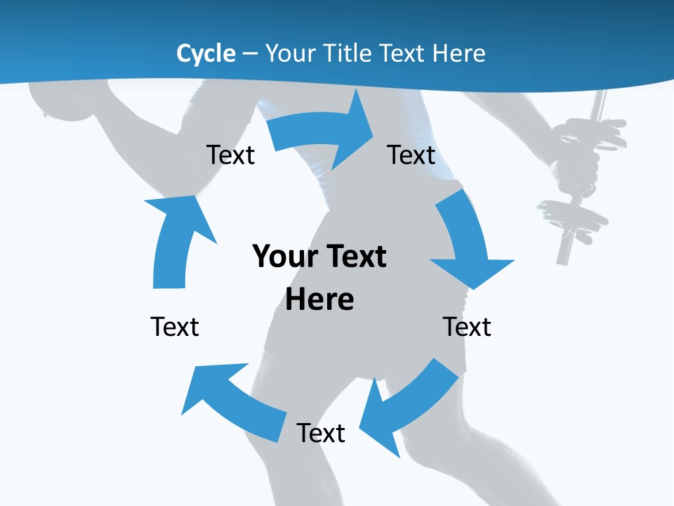 Profile Standing Young PowerPoint Template