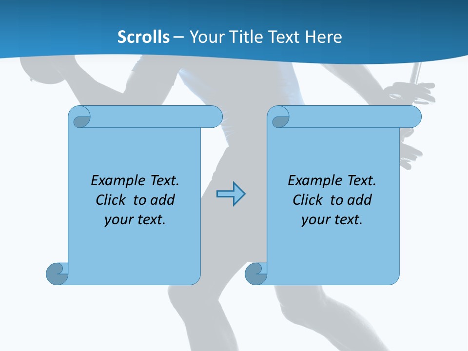 Profile Standing Young PowerPoint Template