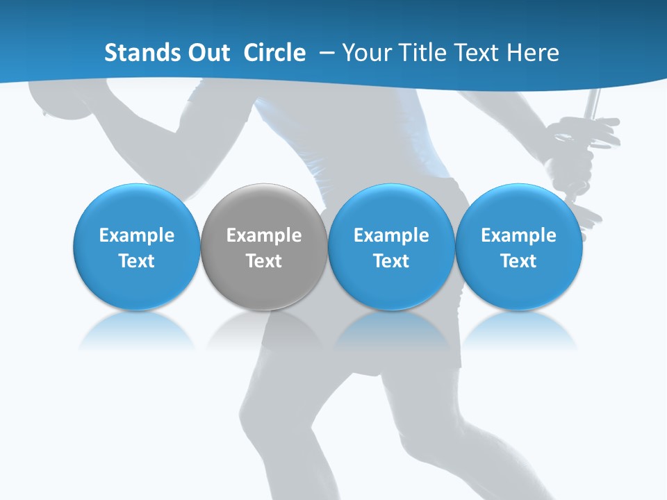 Profile Standing Young PowerPoint Template