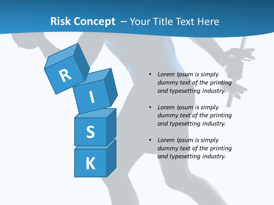 Profile Standing Young PowerPoint Template