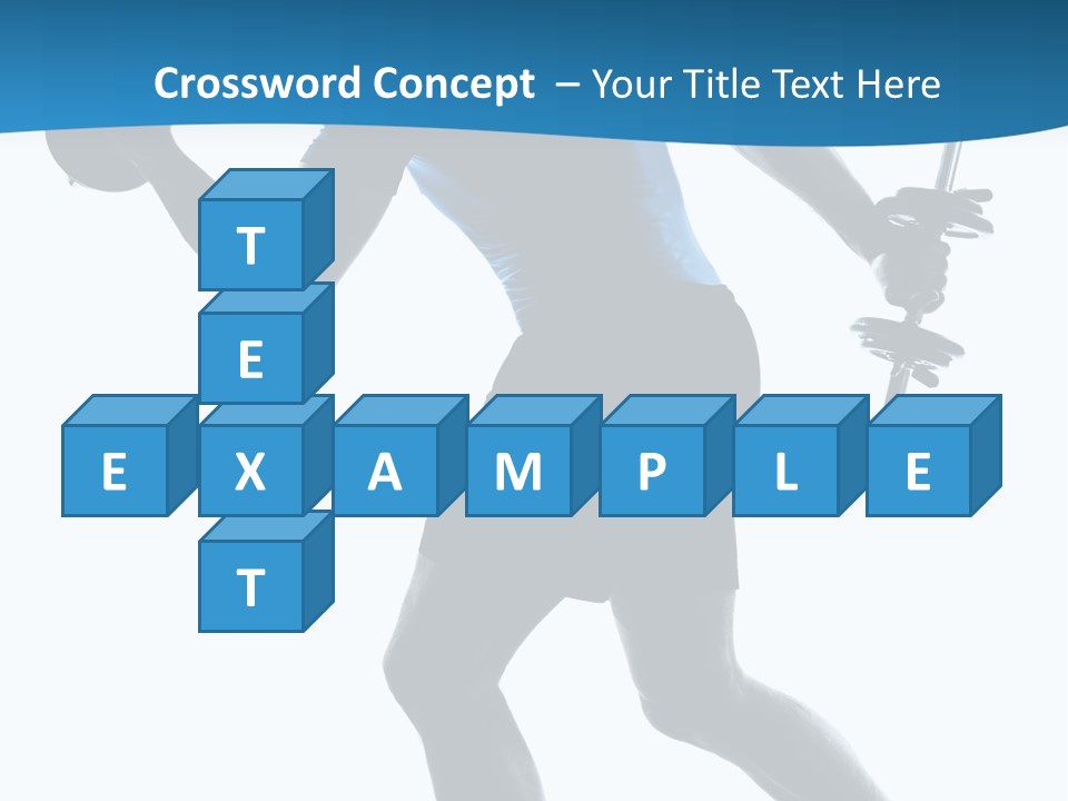 Profile Standing Young PowerPoint Template