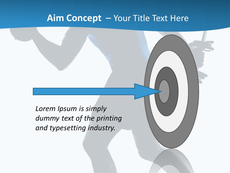 Profile Standing Young PowerPoint Template