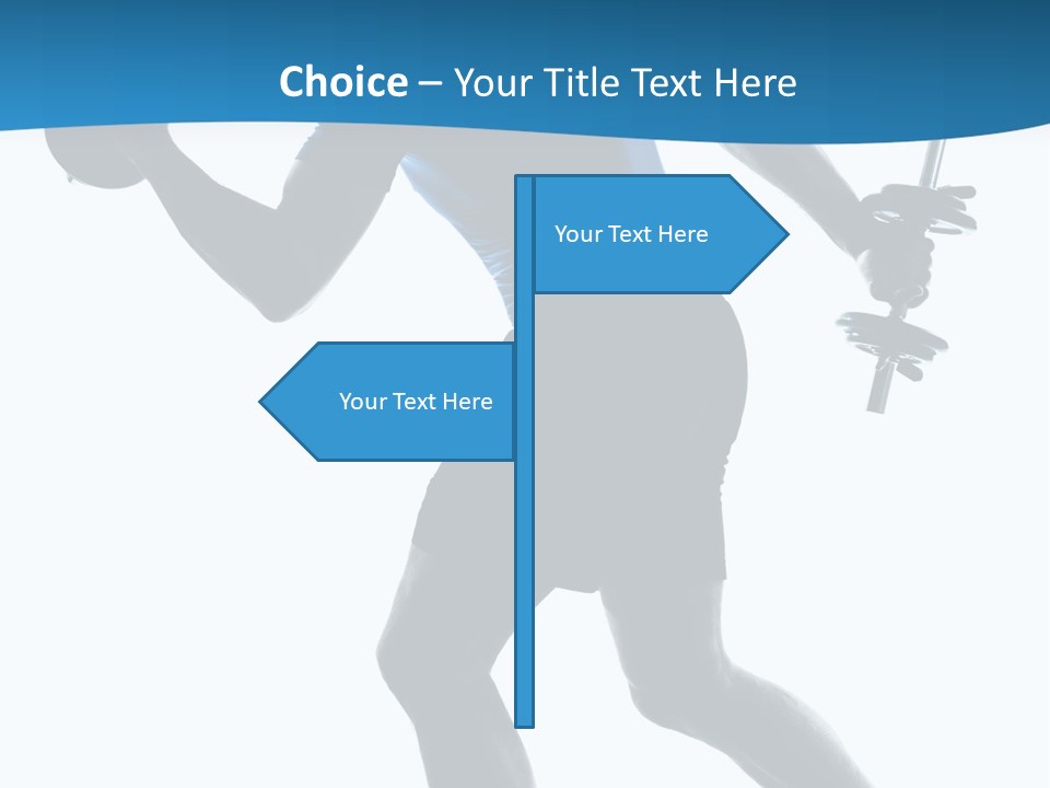 Profile Standing Young PowerPoint Template
