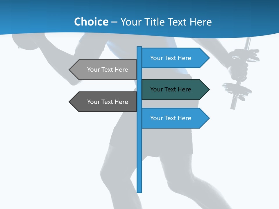 Profile Standing Young PowerPoint Template