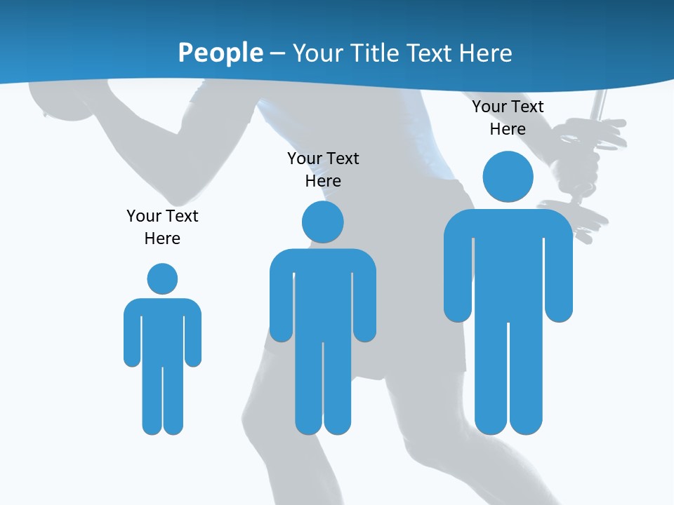 Profile Standing Young PowerPoint Template