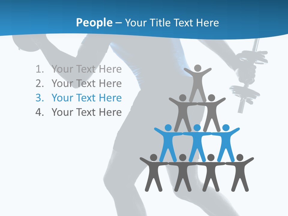 Profile Standing Young PowerPoint Template