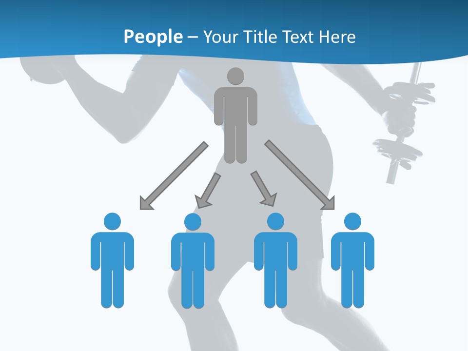 Profile Standing Young PowerPoint Template