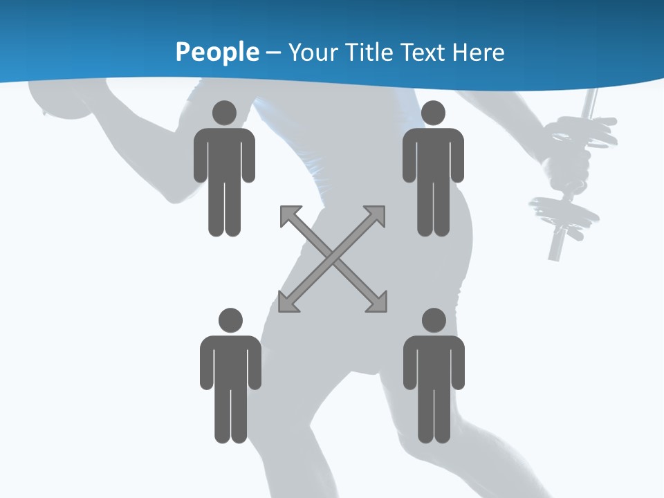 Profile Standing Young PowerPoint Template