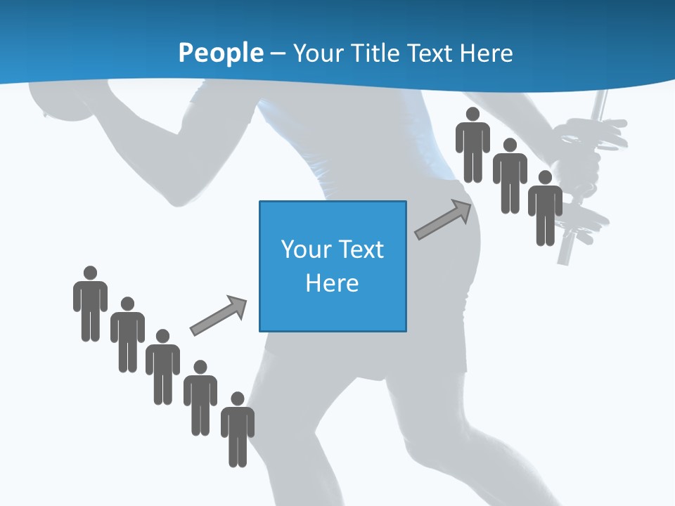 Profile Standing Young PowerPoint Template