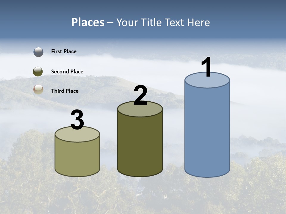Clouds Valley Ojai Valley PowerPoint Template