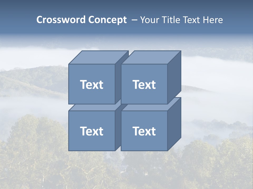 Clouds Valley Ojai Valley PowerPoint Template